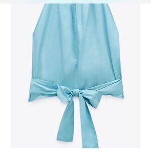 blue turquoise Zara top!!! size small!!
